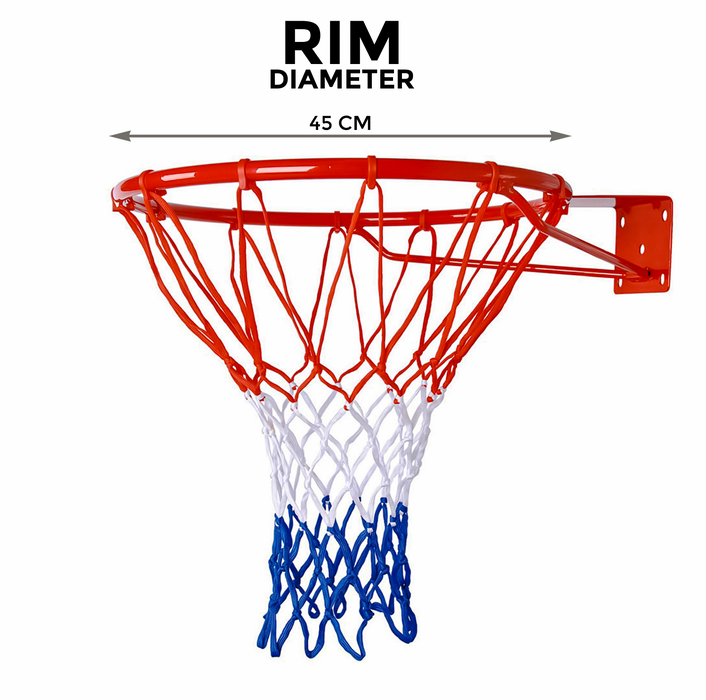 2 x 45cm Basketball Net Ring Hoop Goal