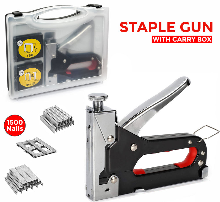 Staple Gun 8/12mm with 1500 Staples