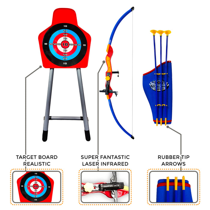 Archery Set for Kids with Pointer Light