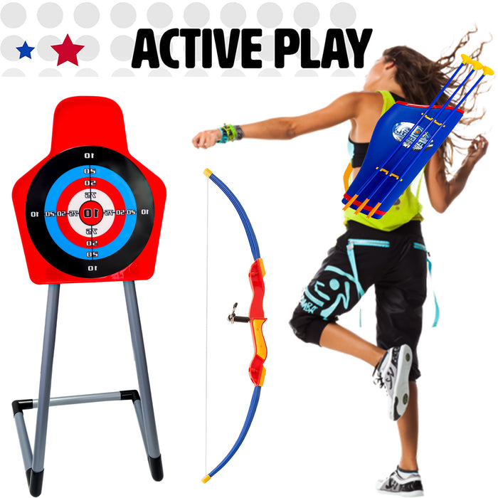 Archery Set for Kids with Pointer Light