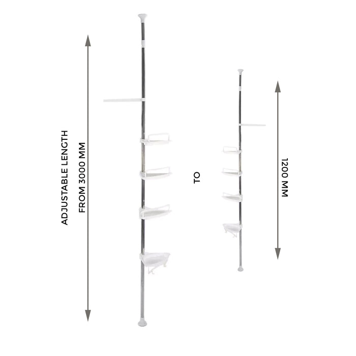 4-Tier Bathroom Storage Rack Shower Caddy