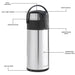 Instructions 3L Stainless Steel Airpot Flask