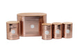 5Pcs Copper Bread Bin With Canisters