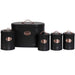 Black Bread Bin - 5PC Kitchen Food Storage