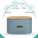 Feature Matte Grey Oval Bread Bin