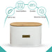 Oval Bread Bin White Features