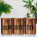 Sugar, Coffee & Tea Copper Canisters