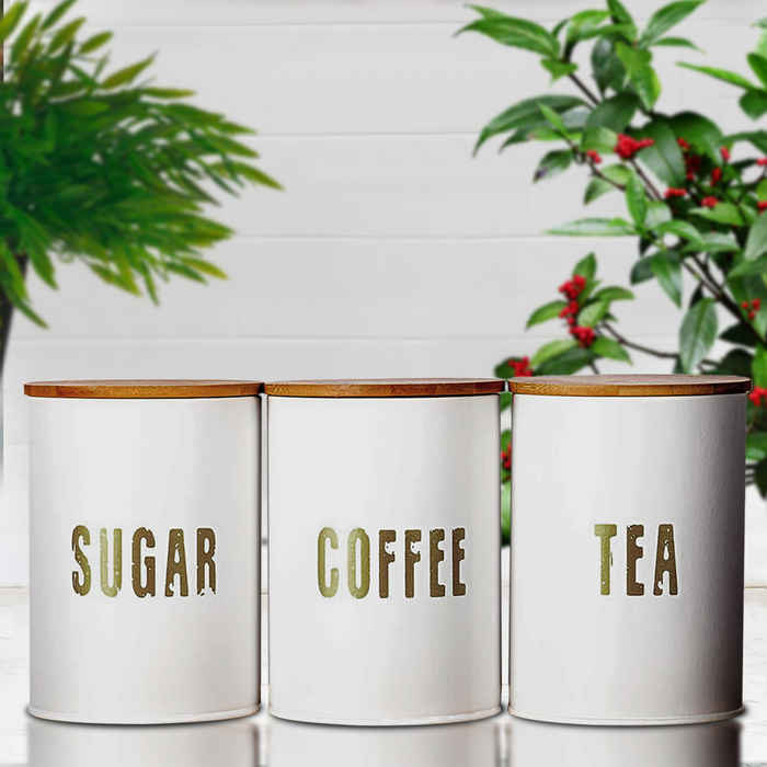 Sugar, Coffee & Tea Jars