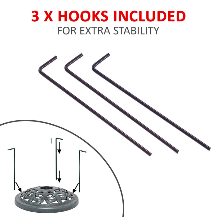 3 X Hooks Included