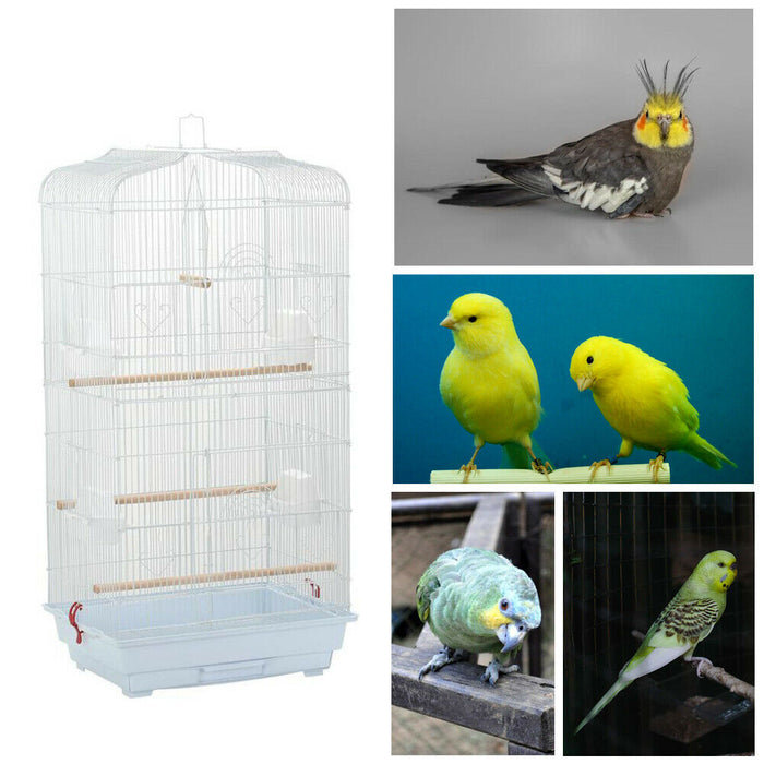 Large Metal White Bird Cage