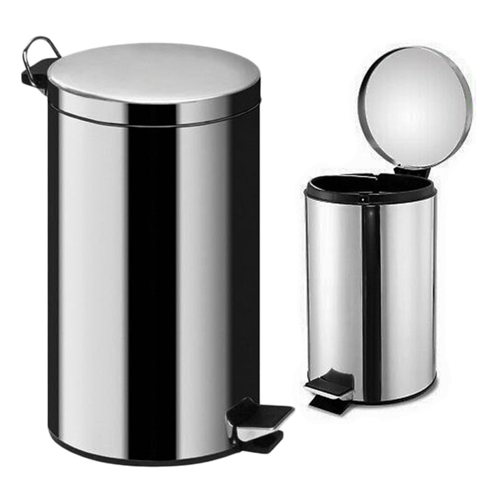 Silver Pedal Bins