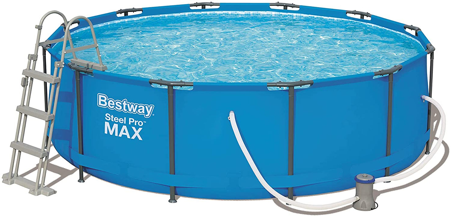 Bestway Steel Pro Max Swimming Pool with Filter Pump & Ladder - 12ft