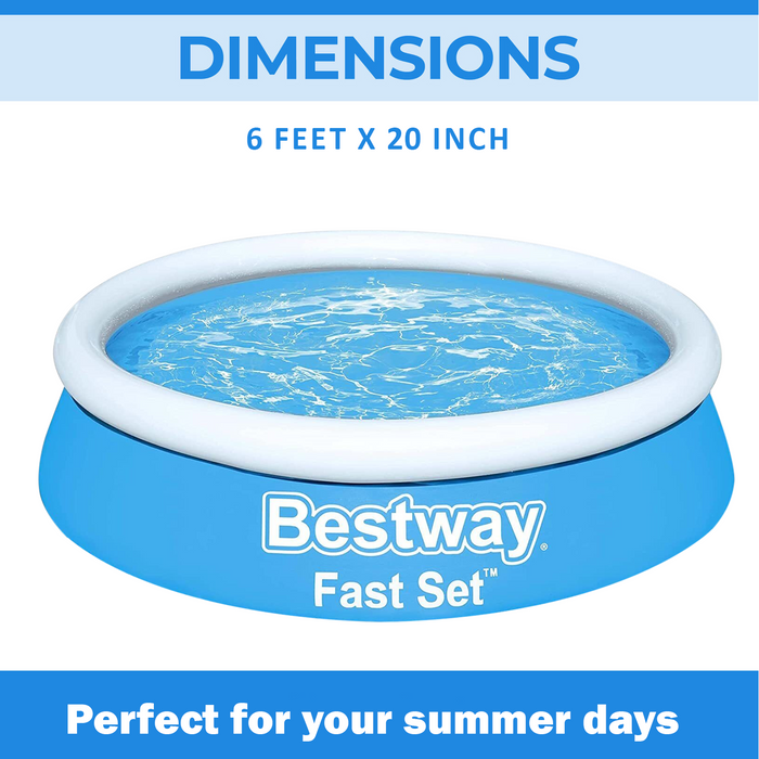 Bestway Fast Set Swimming Pool 6FT x 20"