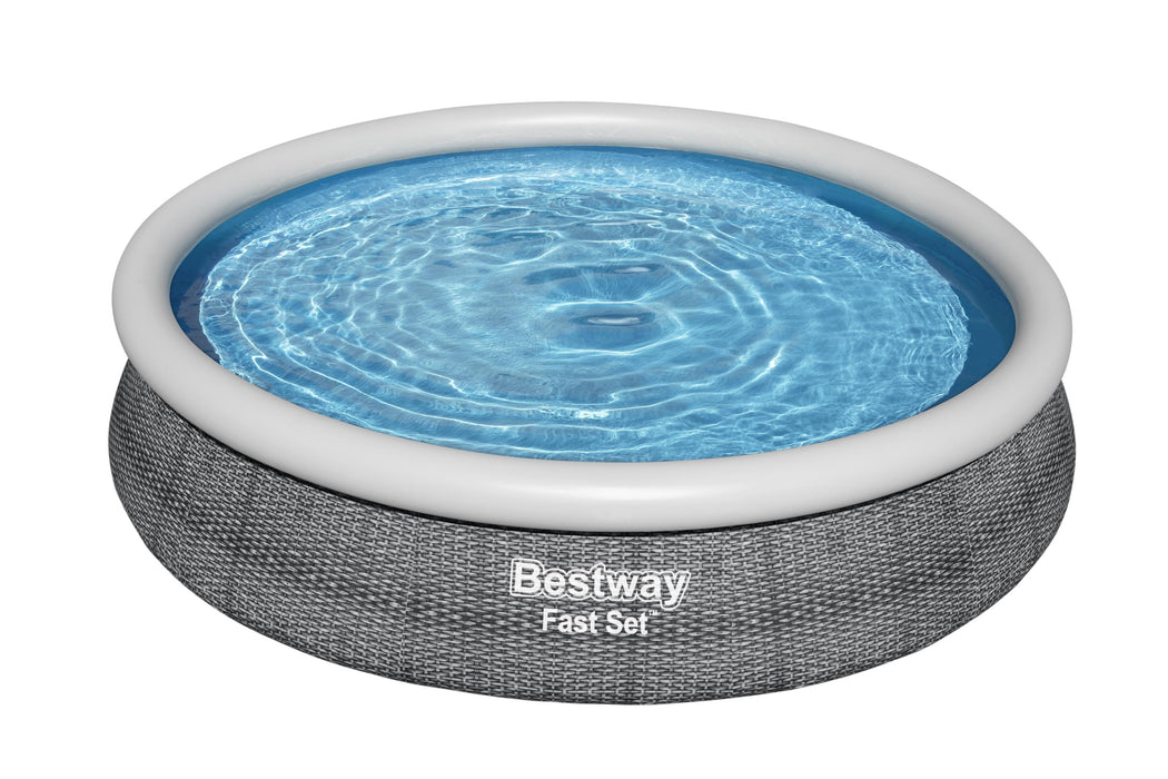 Bestway 12ft Rattan Effect Durable Swimming Pool