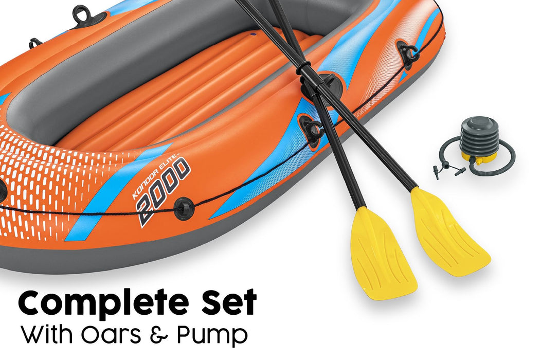 Bestway Inflatable Kondor Rubber Boat Oars with Air Pump