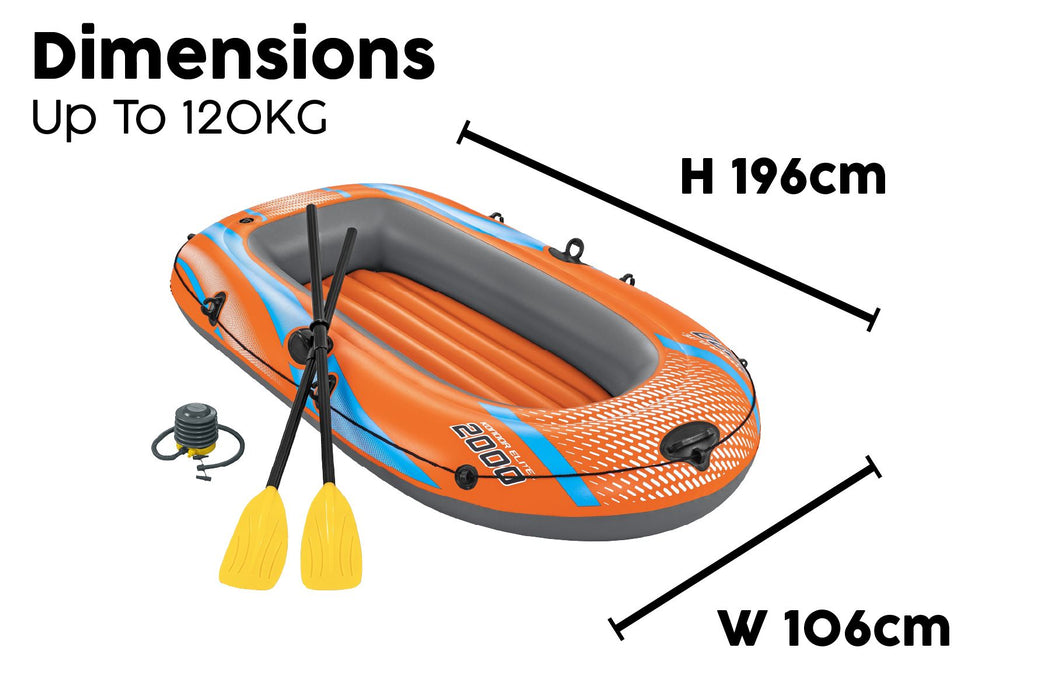 Bestway Inflatable Kondor Rubber Boat Oars with Air Pump