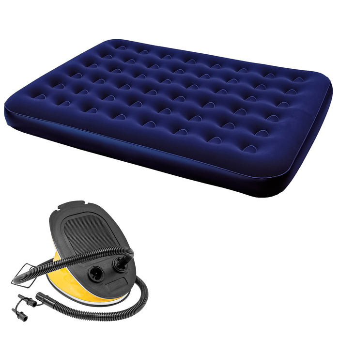 double airbed with hand pump