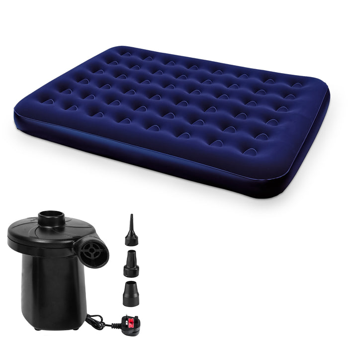 blow up bed with electric pump