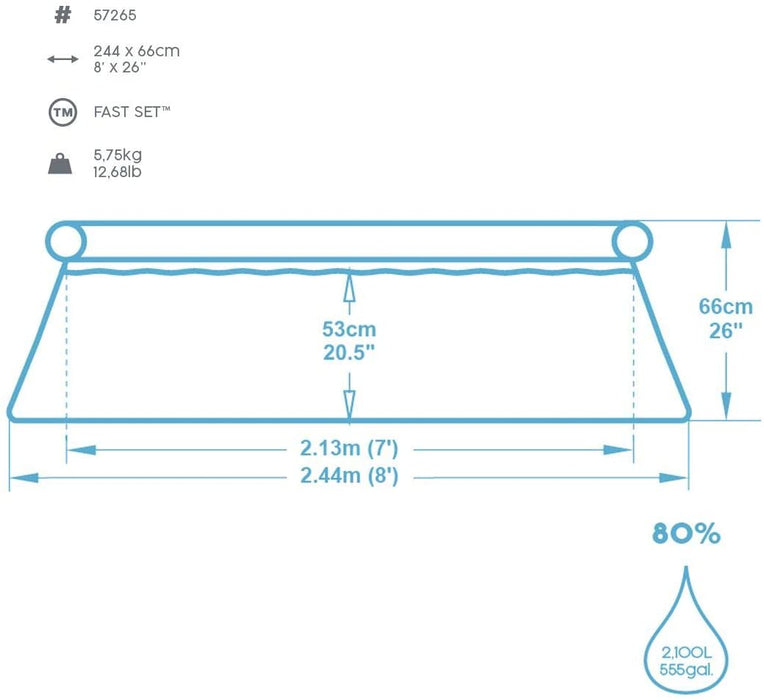 Bestway Fast Set Pool-8FT