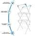 3 Tier Clothes Airer Features