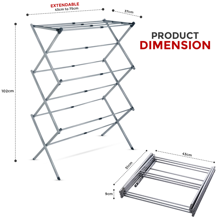  Extendable Telescopic Airer Dimensions