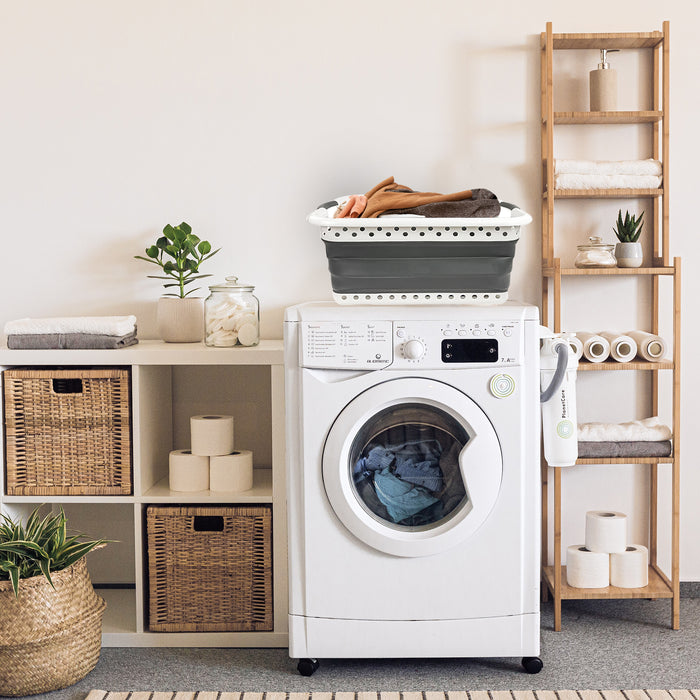 White Laundry Basket