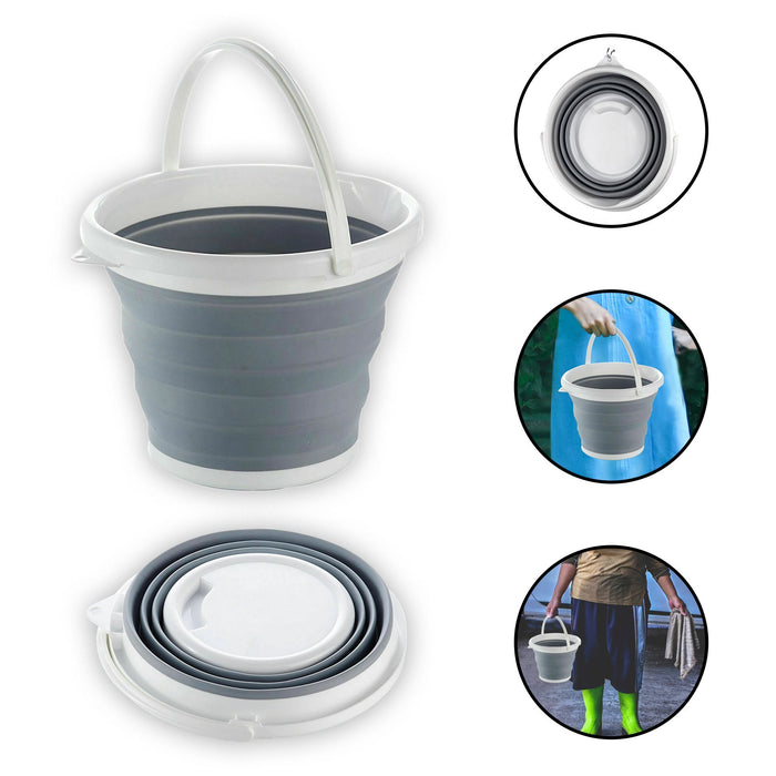 Collapsible Folding Silicon Plastic Bucket 