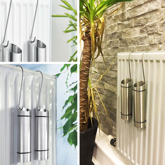 2Pc Hanging Stainless Steel Humidifiers