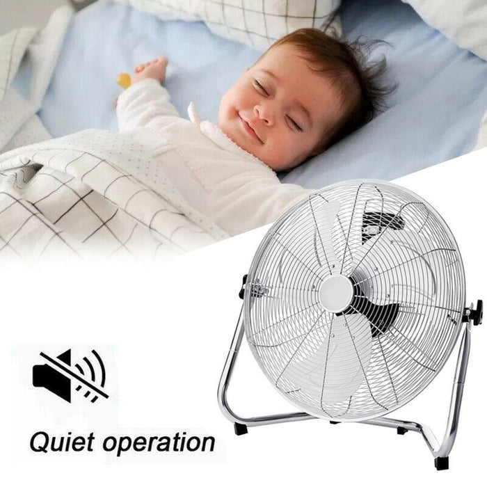 Metal Floor Fan Adjustable Air Circulation