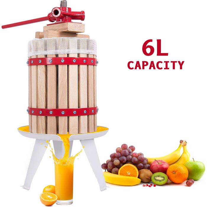 6L Fruit Press Wooden 