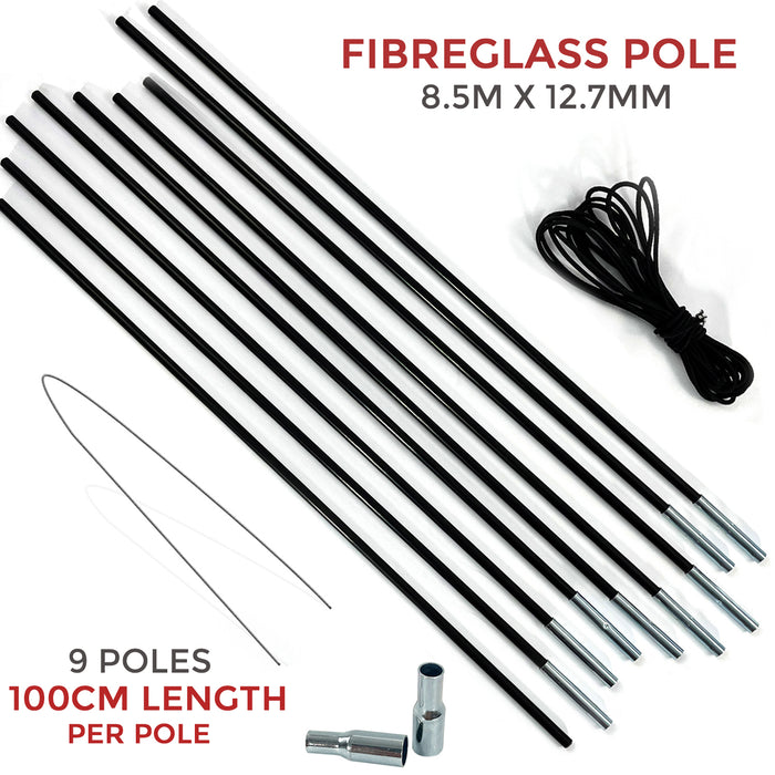 Replacement Repair Tent Fibreglass Pole Kit