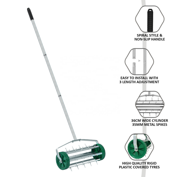 3 Level Lawn Aerator Grass Roller