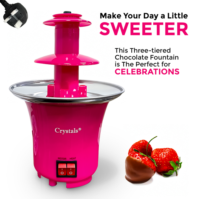 Pink 3 Tier Chocolate Fountain