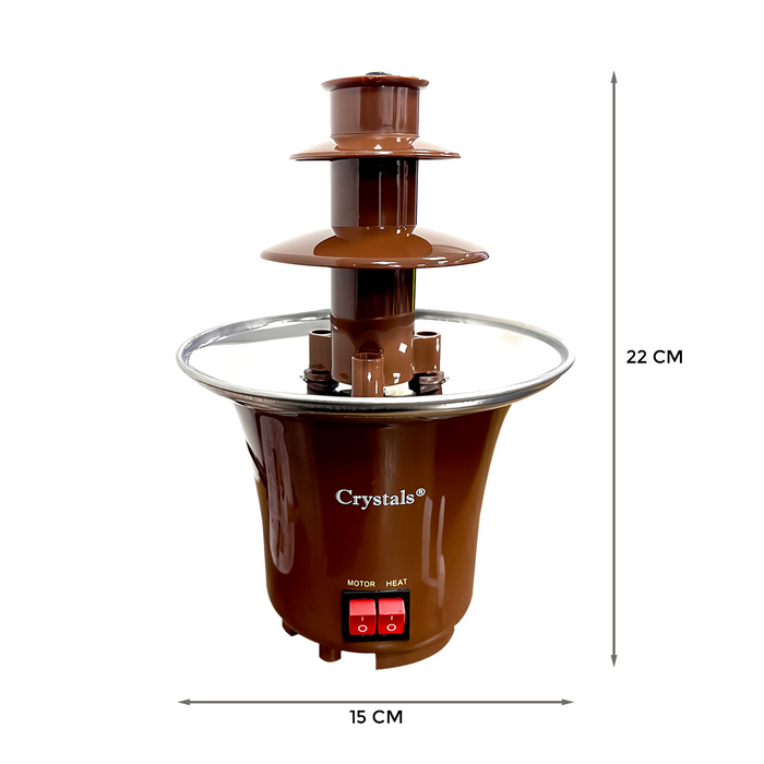 Dimensions of Stainless Steel Chocolate Fountain