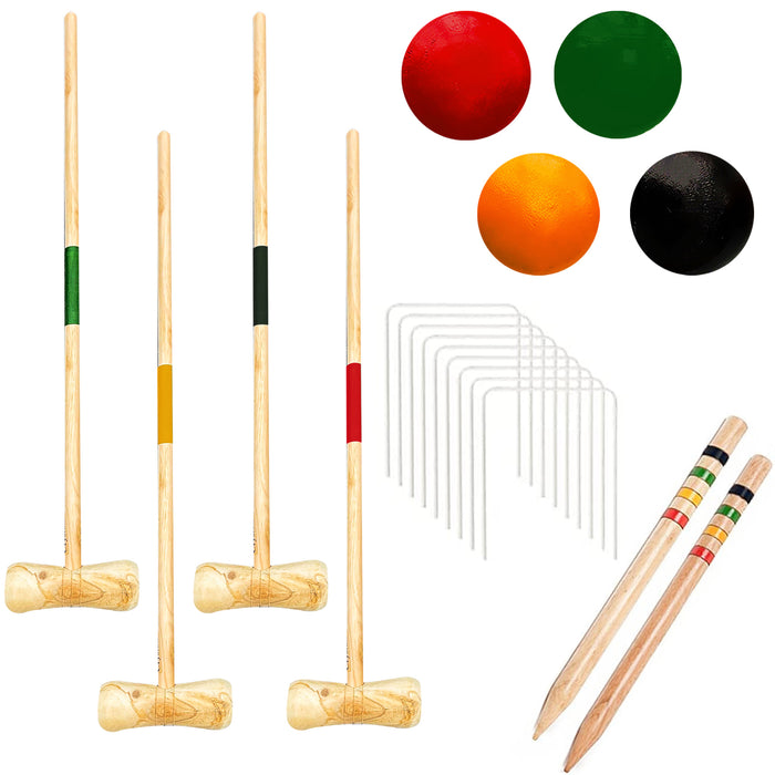 4 Player Full Size Croquet Set