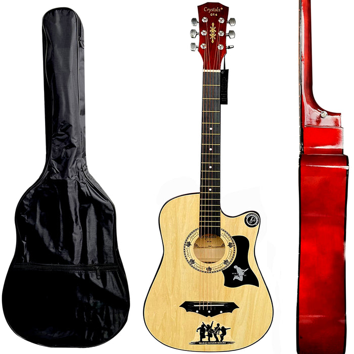 Wooden Color Guitar with Carry Bag