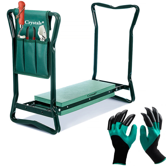 Garden Kneeler with Tool Bag + Gardening Gloves