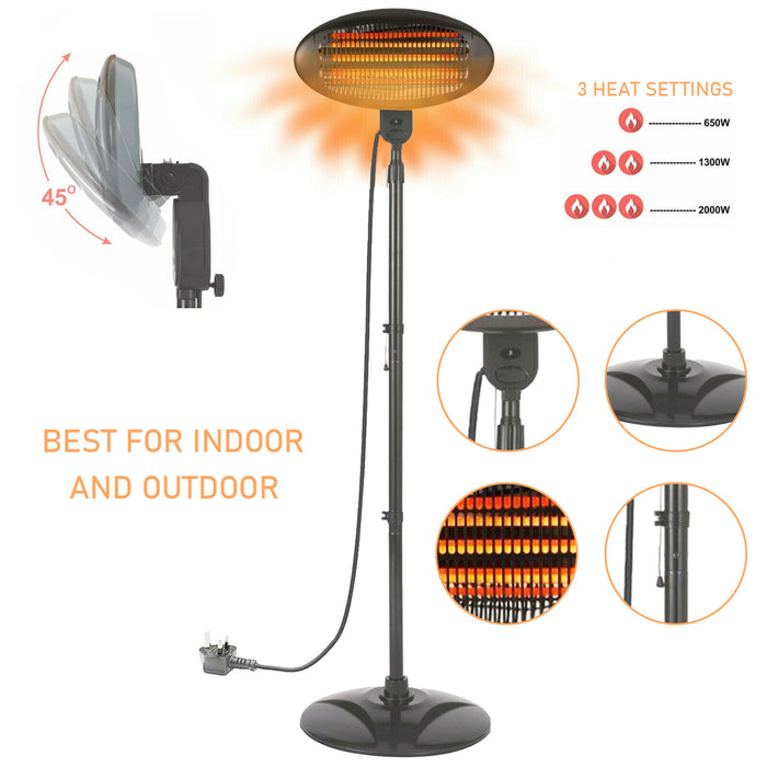 Electric Patio Heater Indoor and Outdoor