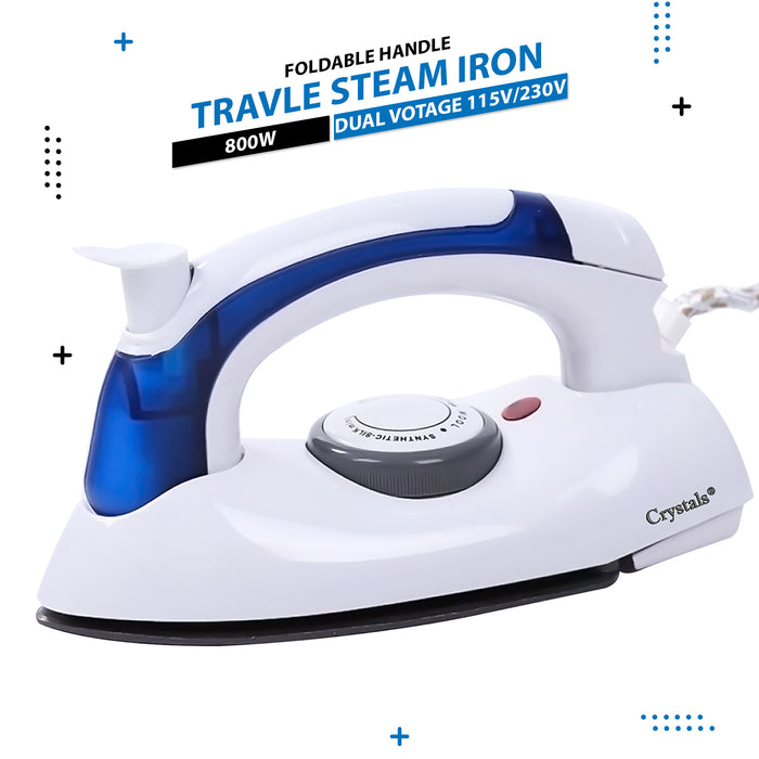 800W Dual Voltage Travel Iron