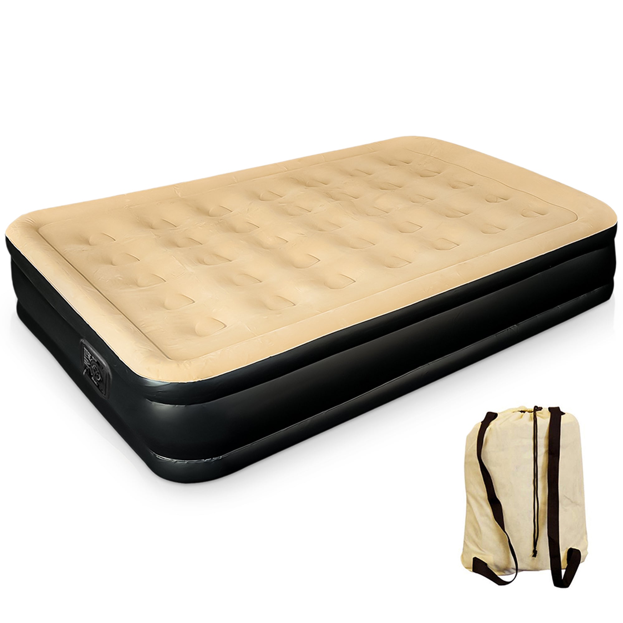 Blow up outlet double air bed