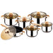 12 Pcs Stainless Steel Induction Pot Set - Denny Shop