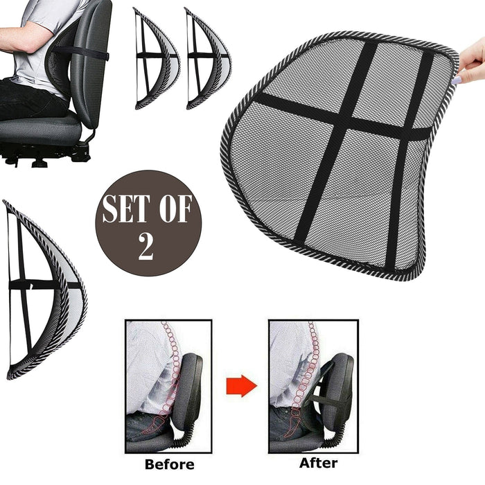 Mesh Back Support Car Office (SET of 2)