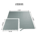 Flooring Mat 4 Pieces Set Dimensions