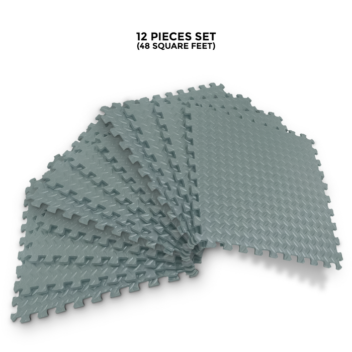 Gym Mats 12 Pieces Set 48 sq