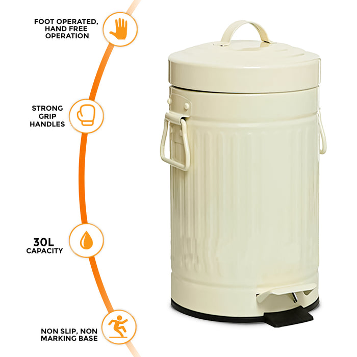 30 Litre Bathroom Pedal Bin