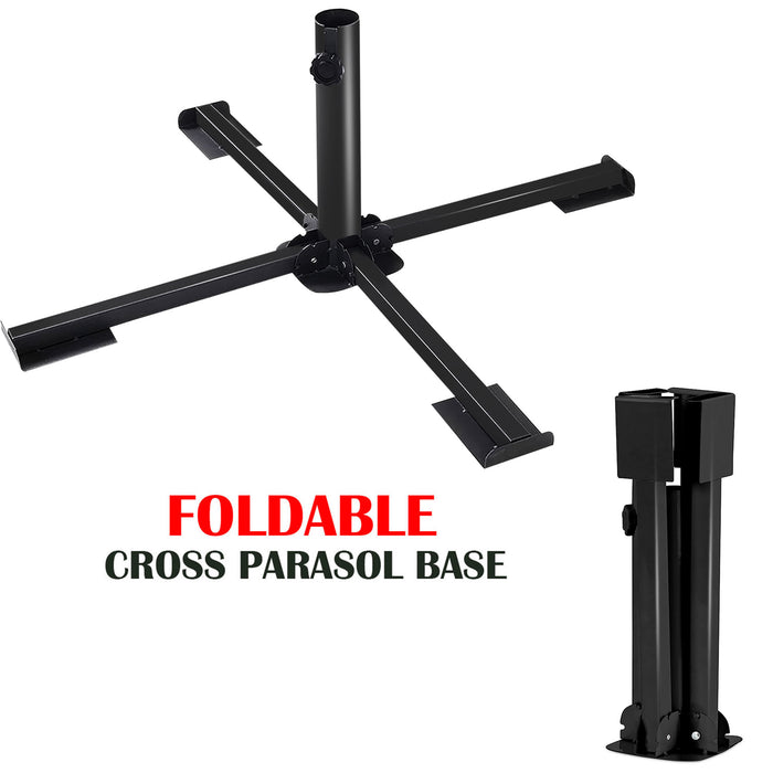 Foldable Parasol Base Black