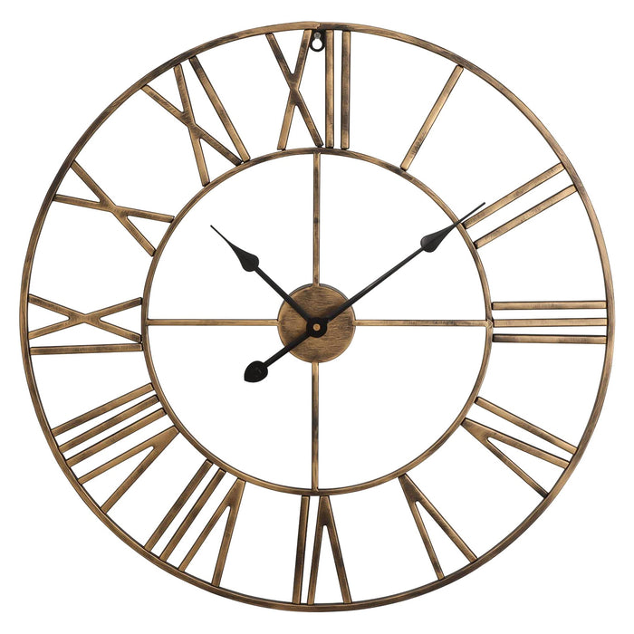 Golden Wall Clock