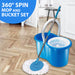 Blue Spin Mop with Bucket Set