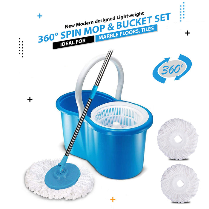 Blue 360 Degree Spin Mop