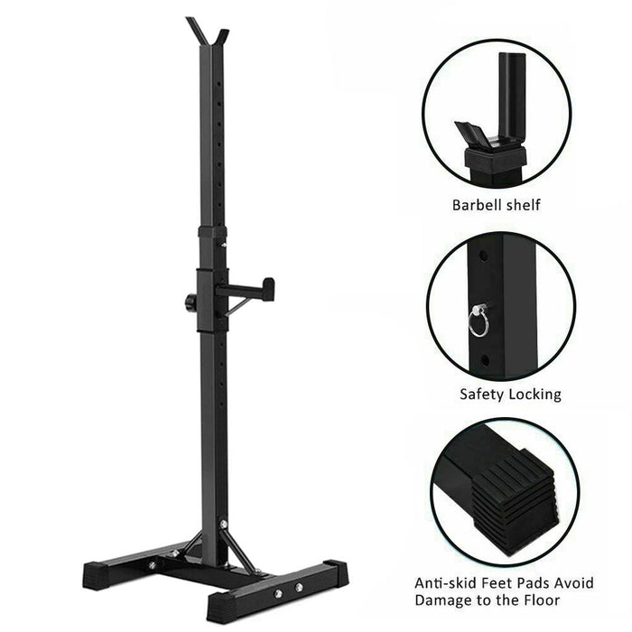 Split Squat Rack Adjustable Barbell Stand